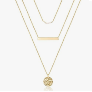 Dainty Layered Choker Necklace, Handmade 14K Gold Plated